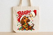 Retro Preppy Christmas PNG, a Seasonal Illustration by CraftArtStudio (Thumbnail 2 of 4)