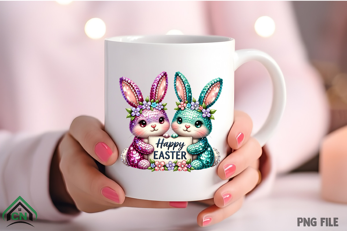 Happy Easter Bunny Png, an Illustration by Craft Nest (Photo 4 of 4)