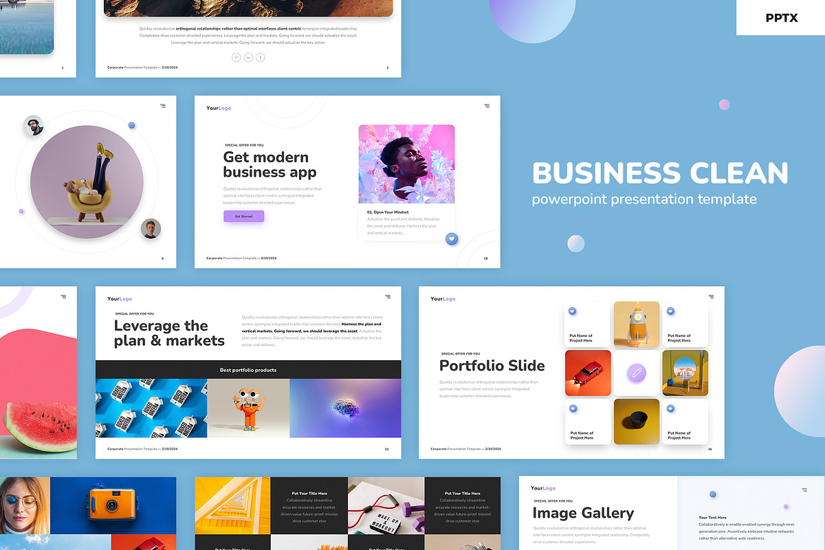 Corporate PowerPoint Presentation Te, a Presentation Template by Pixel_Vision_Store (Photo 1 of 5)