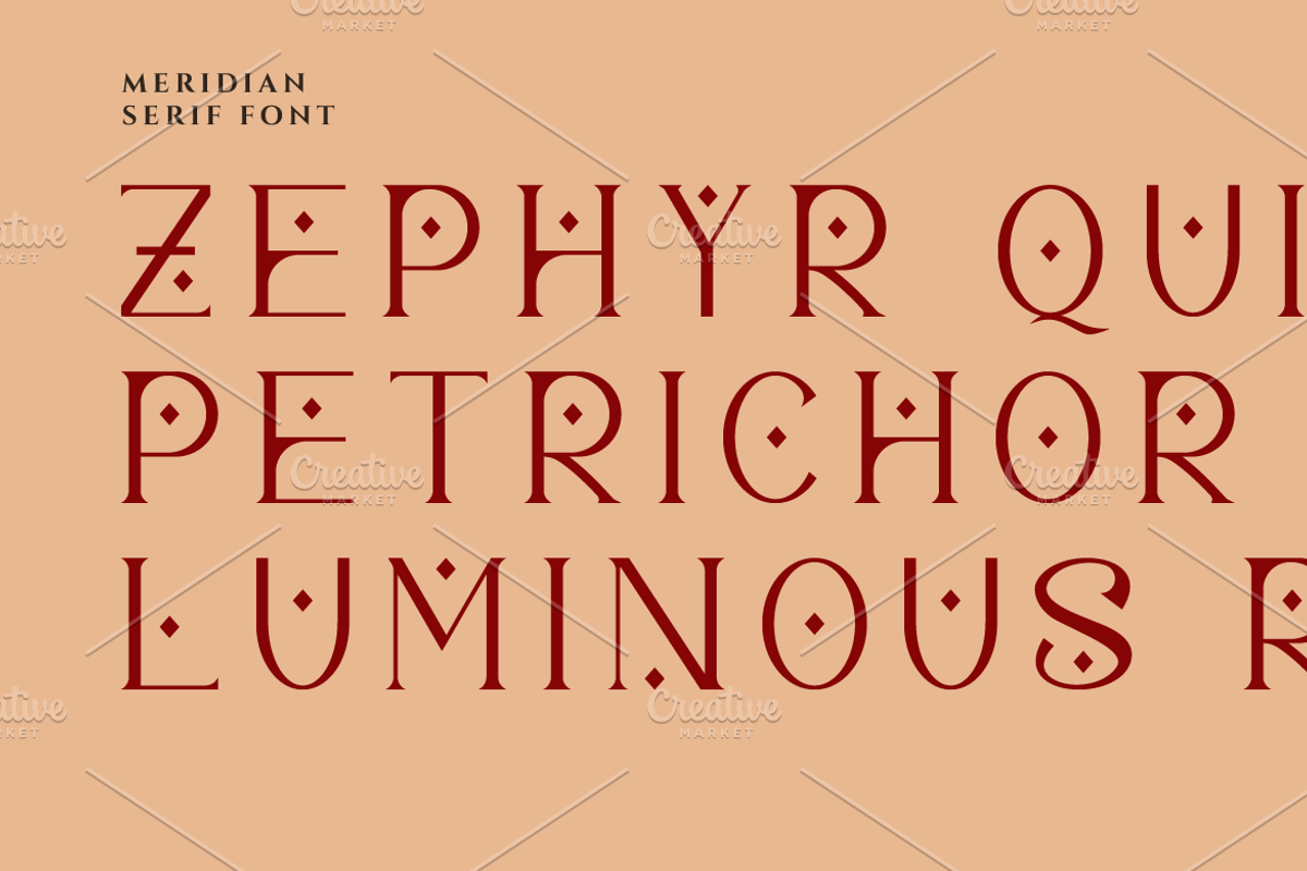 Meridian Premium Serif Font, a Serif Font by Artiveko (Photo 8 of 11)