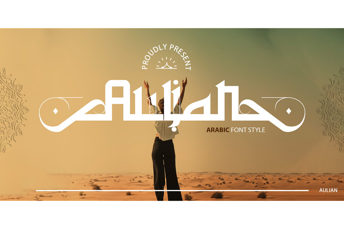Aulian - Arabic Font, a Symbol Font by Saxofont (Photo 1 of 10)