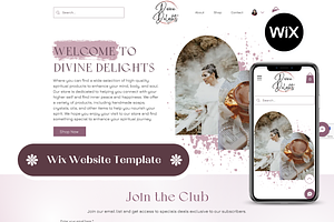 WIX Website Template Spiritual Pink