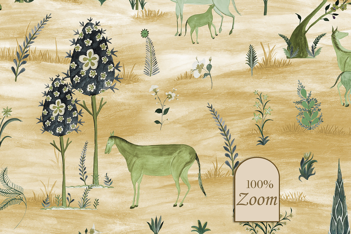 Vintage Horses Prints & Patterns, a Pattern Graphic by GND ART STUDIO (Photo 8 of 8)