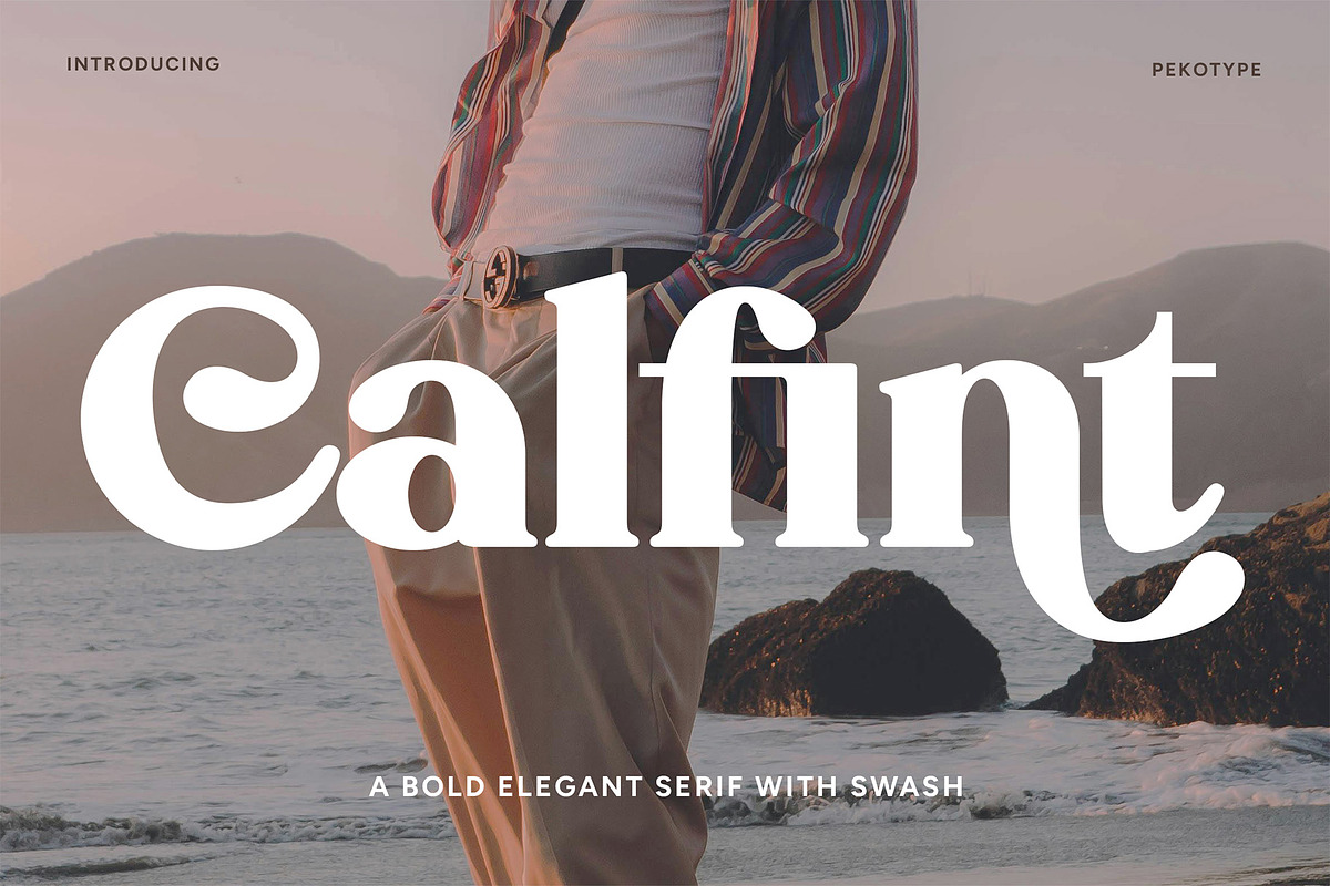 Calfint - Bold Serif Font, a Serif Font by Pekotype (Photo 1 of 13)