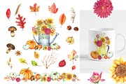 Fall Clipart Set, an Illustration by JennyColorArt (Thumbnail 2 of 4)
