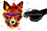 Set fox portraits .4 styles, an Animal Illustration by art_mouse (Thumbnail 4 of 5)