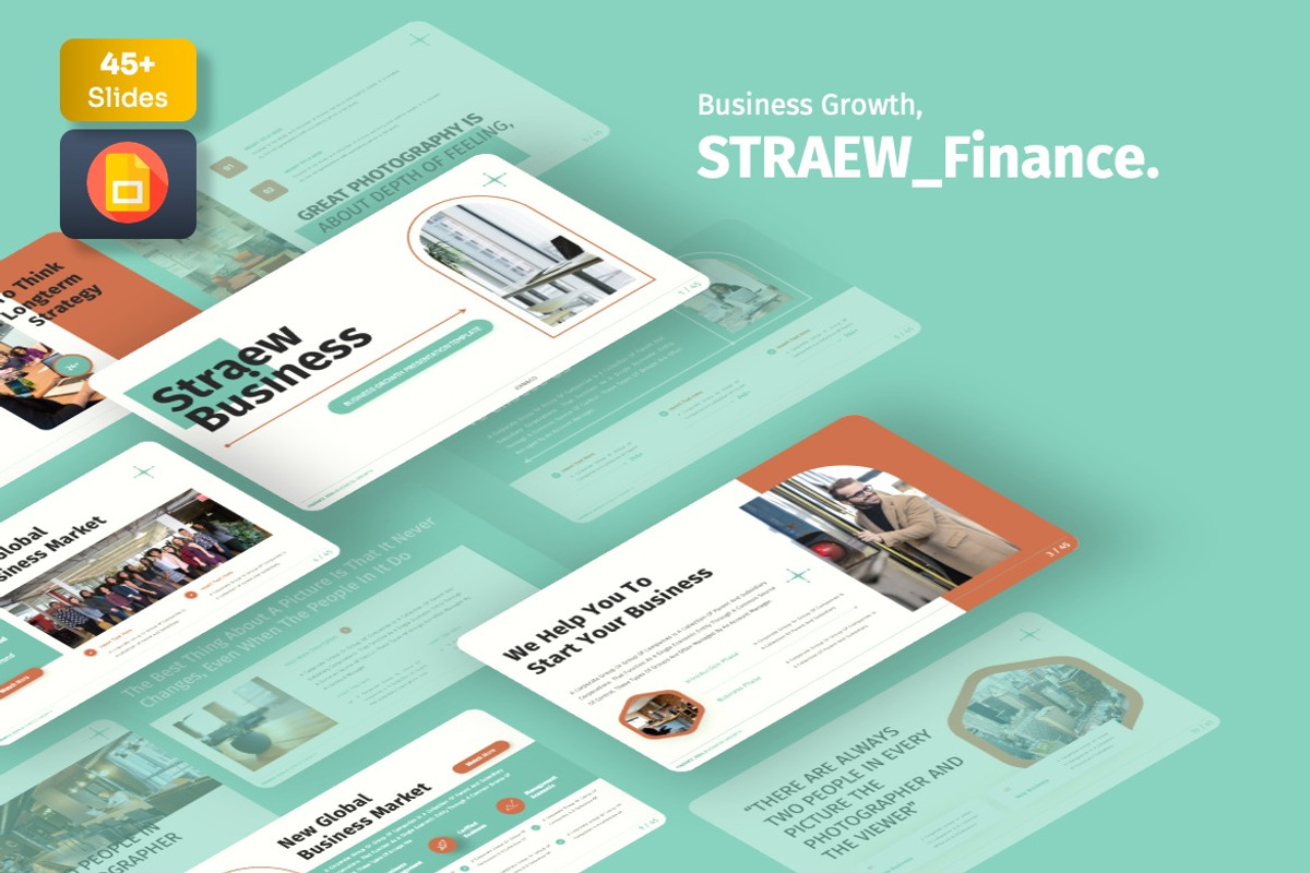 Straew - Business Growth Googleslide, a Presentation Template by Dhabee (Photo 1 of 7)