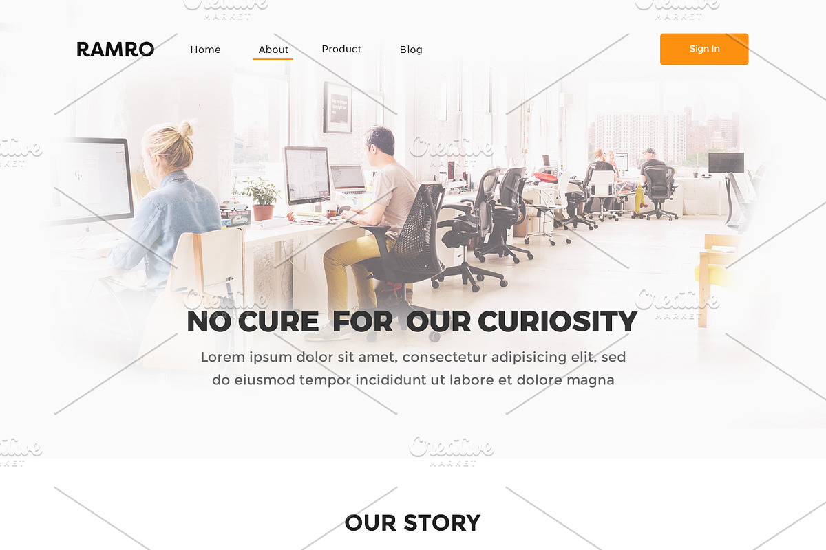 Ramro Web UI Kit - About us, an UI Kit Template by Danfe Designs (Photo 8 of 11)