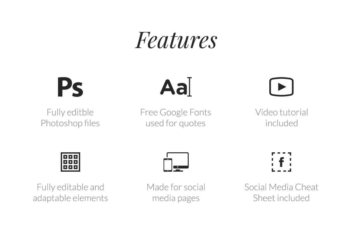 500 Social Media Quotes, a Social Media Template by Web Donut (Photo 4 of 11)
