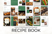 Recipe Book Template for Canva, a Presentation Template by Digital By Nikoleta (Thumbnail 1 of 8)