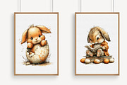 Easter Bunny Whimsical Clipart, an Illustration by Libby Wishes (Thumbnail 4 of 5)