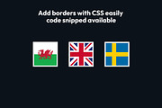 Flags of Europe Vector Square Icons, an Icon by bvcreates (Thumbnail 5 of 5)