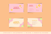 Summer Business Cards Templates, a Card Template by Hell Yeah Designs (Thumbnail 4 of 6)