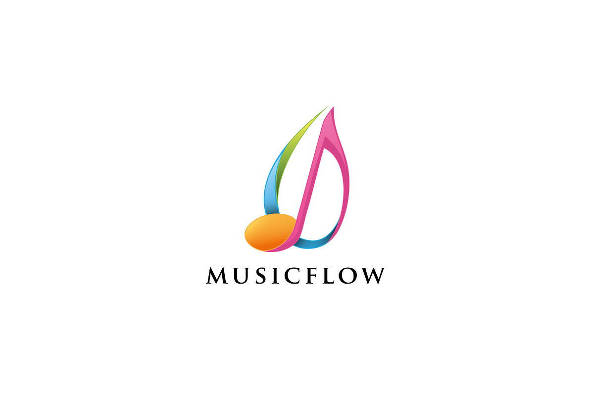 Music Flow - Logo Template, a Branding & Logo Template by Jiwstudio