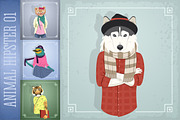 Animal Hipster 01, an Animal Illustration by Rosa Puchalt (Thumbnail 3 of 5)