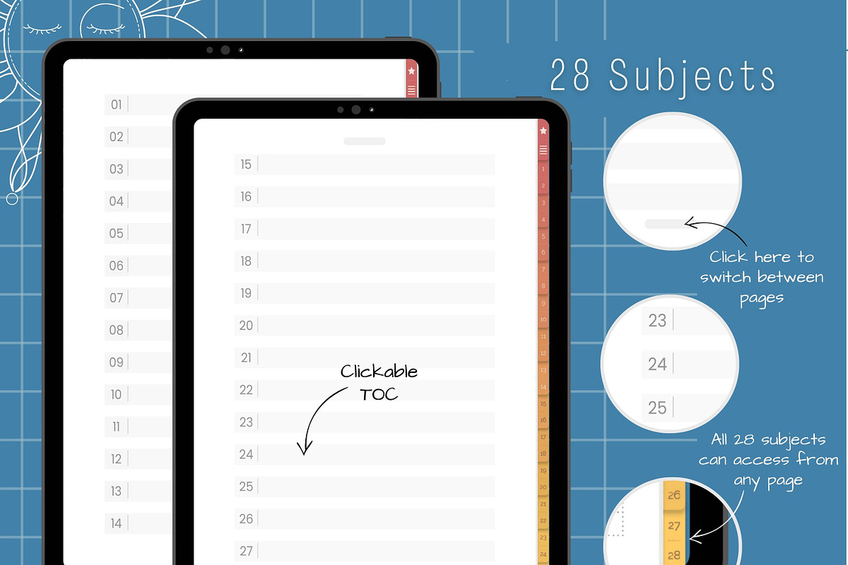 Digital Notebook for Goodnotes, a Stationery Template by PixelCraft (Photo 3 of 8)