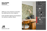 Wallpaper Mockup - Cabin Office 1, a Household Mockup by Andrea Muller (Thumbnail 4 of 6)