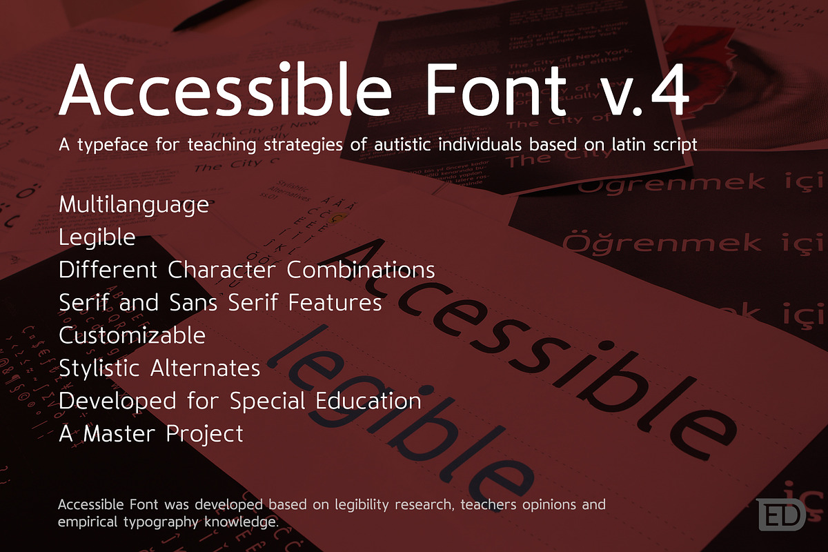 Accessible Font Version 4