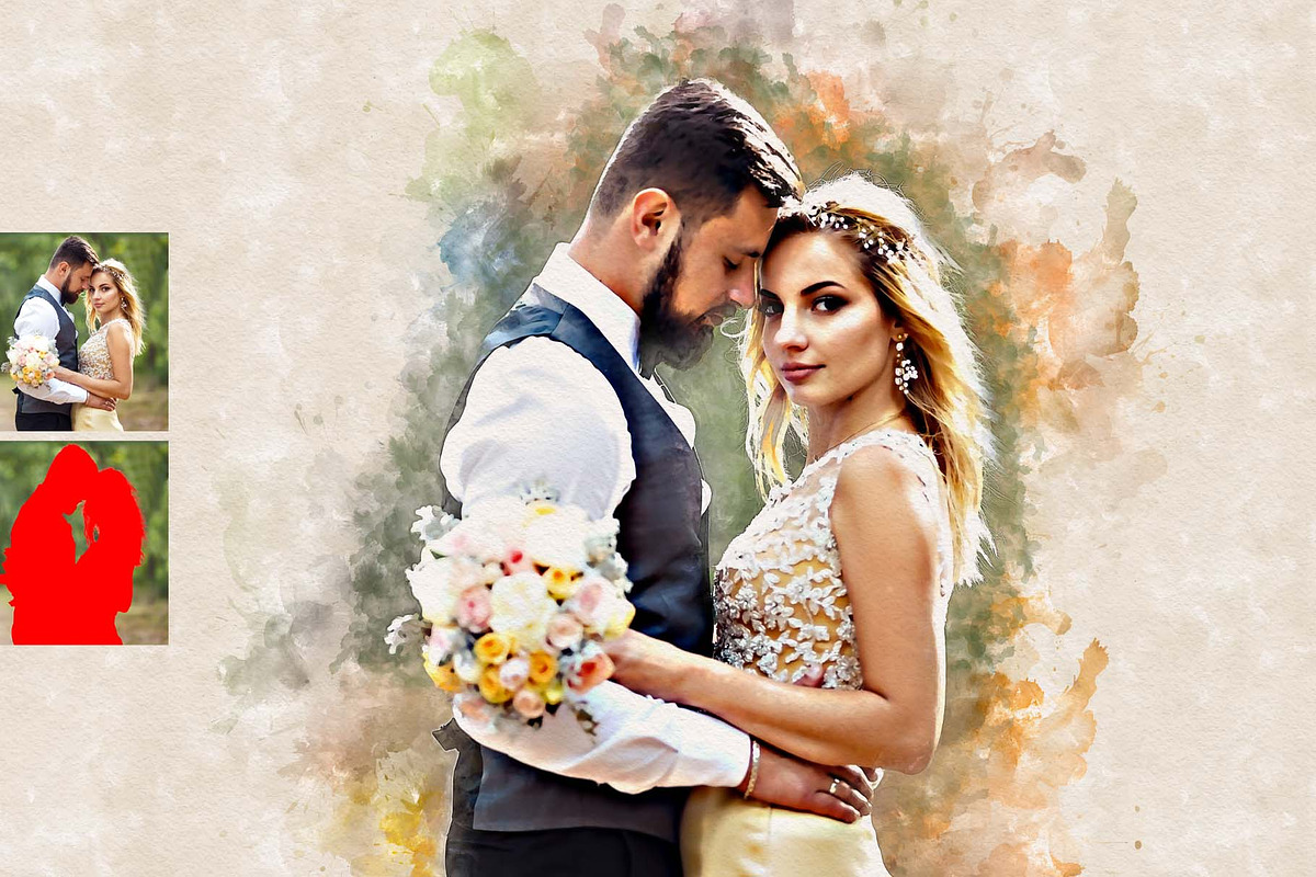 Realistic Watercolor Effect Action, an Action Add-On by MRI STUDIO (Photo 11 of 17)