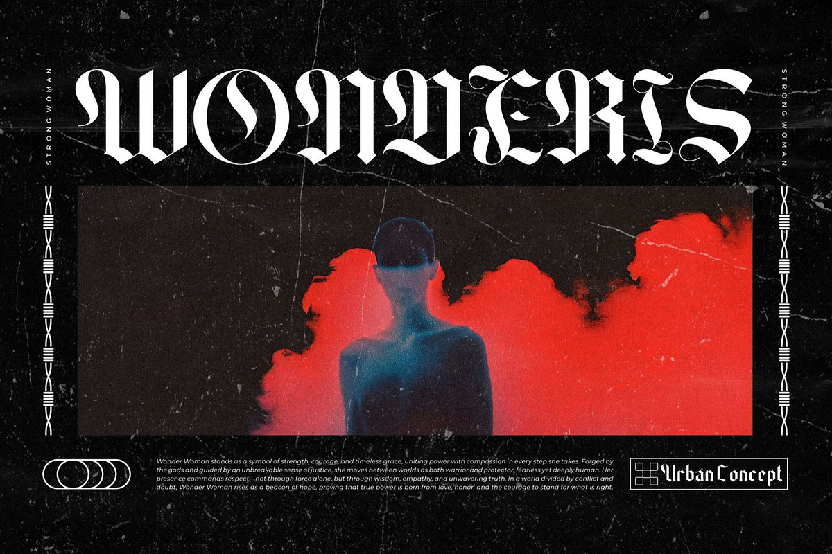 Locinse | Modern Blackletter Display, a Blackletter Font by Ermedia Studio (Photo 6 of 10)