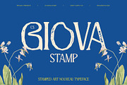 CS Giova Stamp, a Serif Font by Craft Supply Co. (Thumbnail 1 of 8)