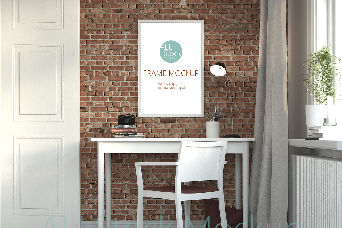 Homeoffice mockup, a Household Mockup by Allstock (Photo 2 of 3)