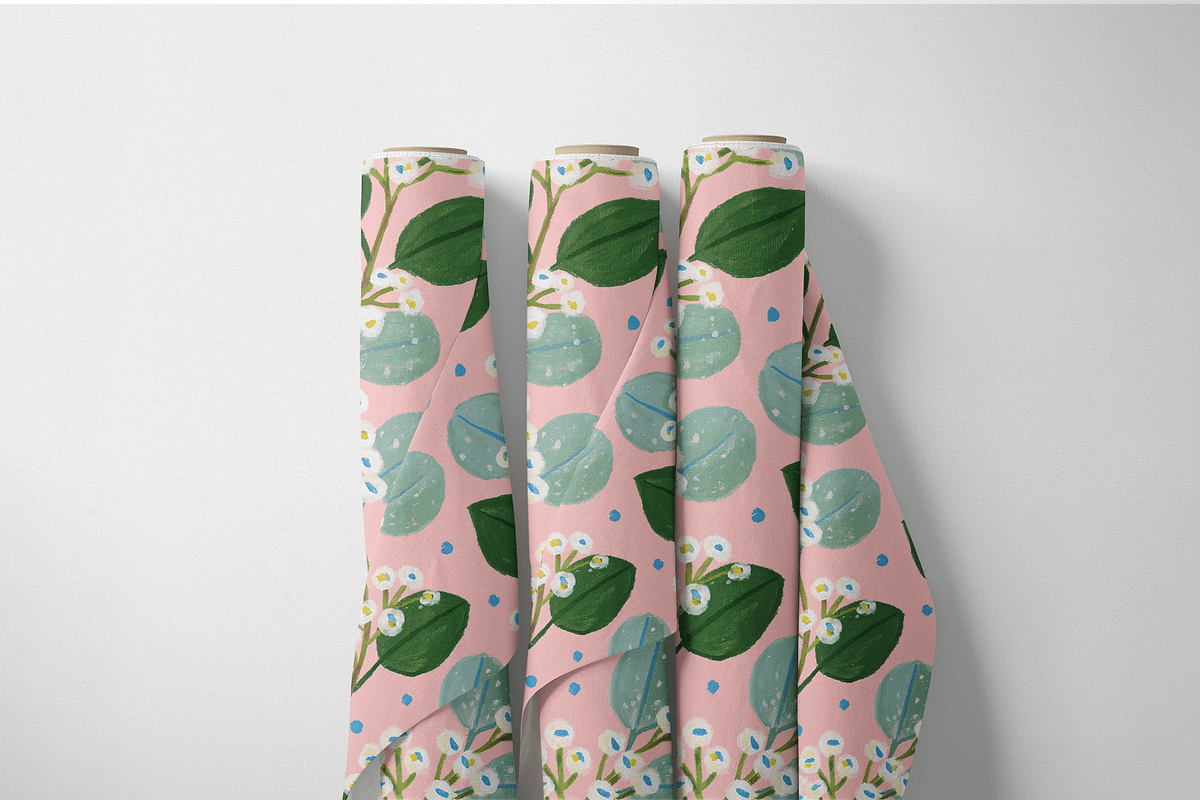 Minimalist Eucalyptus Floral Pattern, a Pattern Graphic by Pati Charm ...