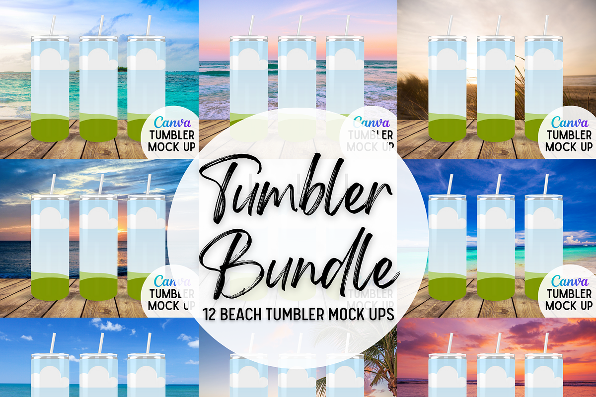 Tumbler Mock Up Bundle for Canva, a Cups & Container Mockup by palmettosvg (Photo 5 of 5)