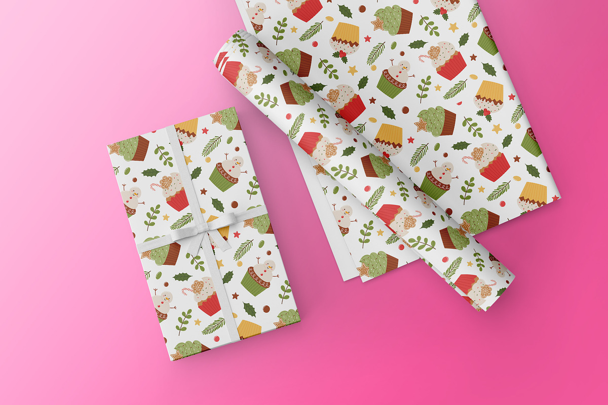 Cupcake Seamless Pattern, a Pattern Graphic by Digital Studio (Photo 3 of 12)