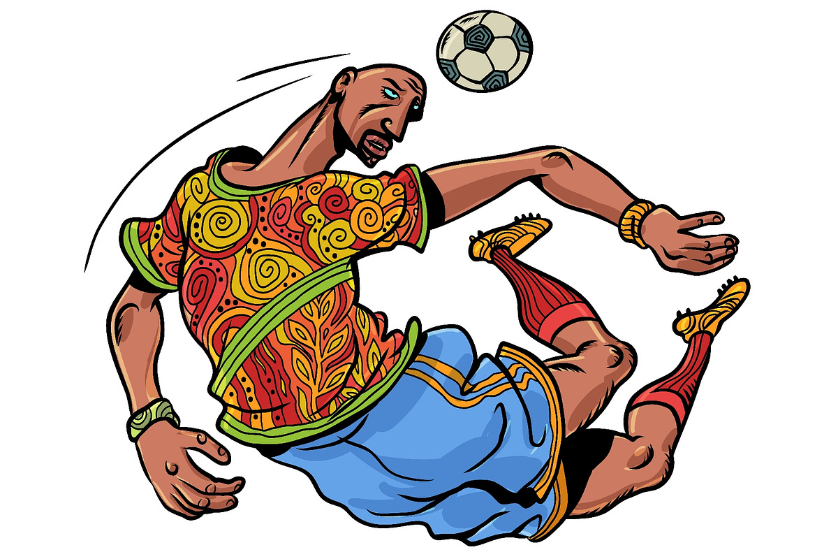 A football player and a ball, a Sport Illustration by rogistok (Photo 1 of 3)