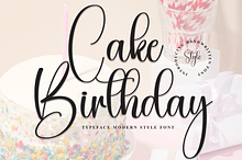 Cake Birthday | Script Font