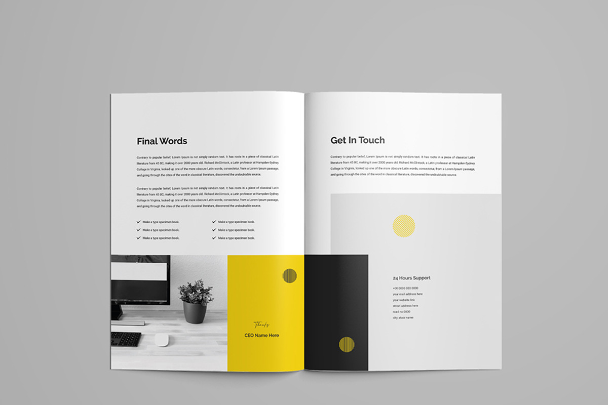 Clean Social Media Proposal Design, a Brochure Template by mijli (Photo 19 of 21)