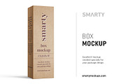 Box mockup 55x160x40, a Packaging Mockup by Smarty Mockups (Thumbnail 1 of 5)