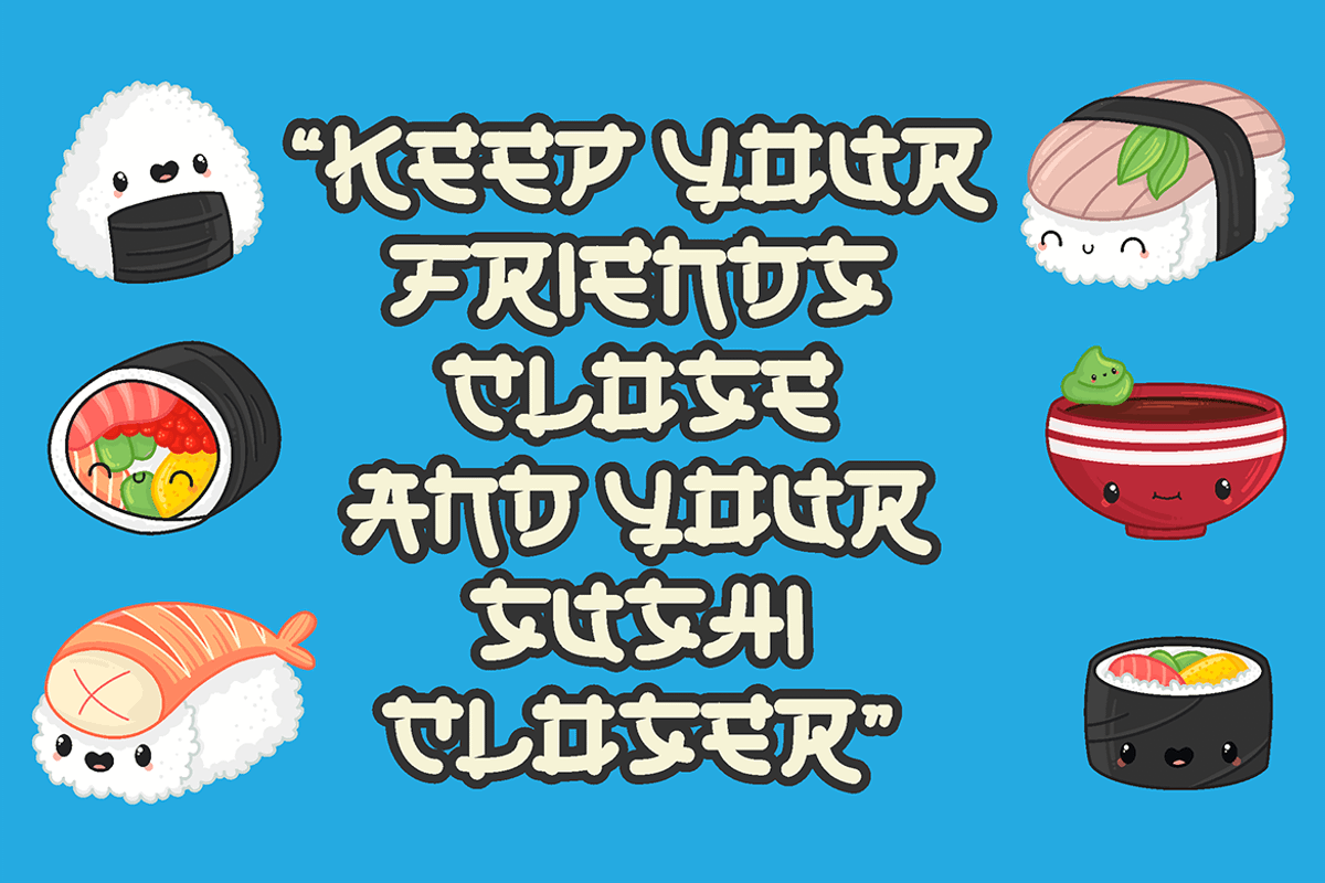 OKASHI - Japanese Font, a Font by tokokoo (Photo 6 of 10)