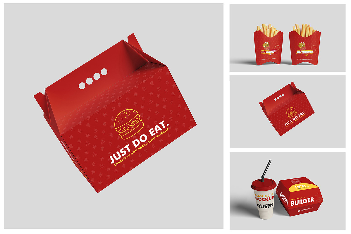 Fast Food Mockup, a Packaging Mockup by Symie Design (Photo 1 of 4)