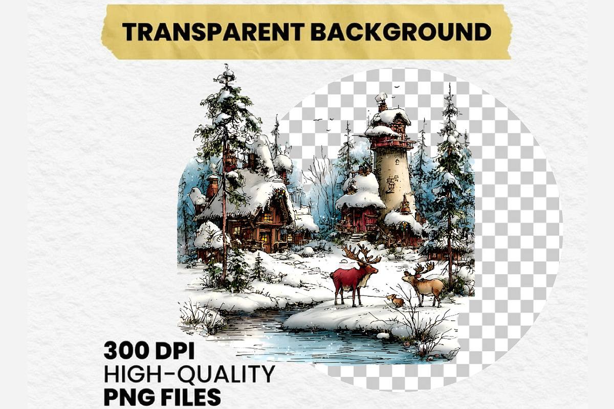 Whimsical Winter Clipart, an Illustration by Dream Creation (Photo 7 of 7)