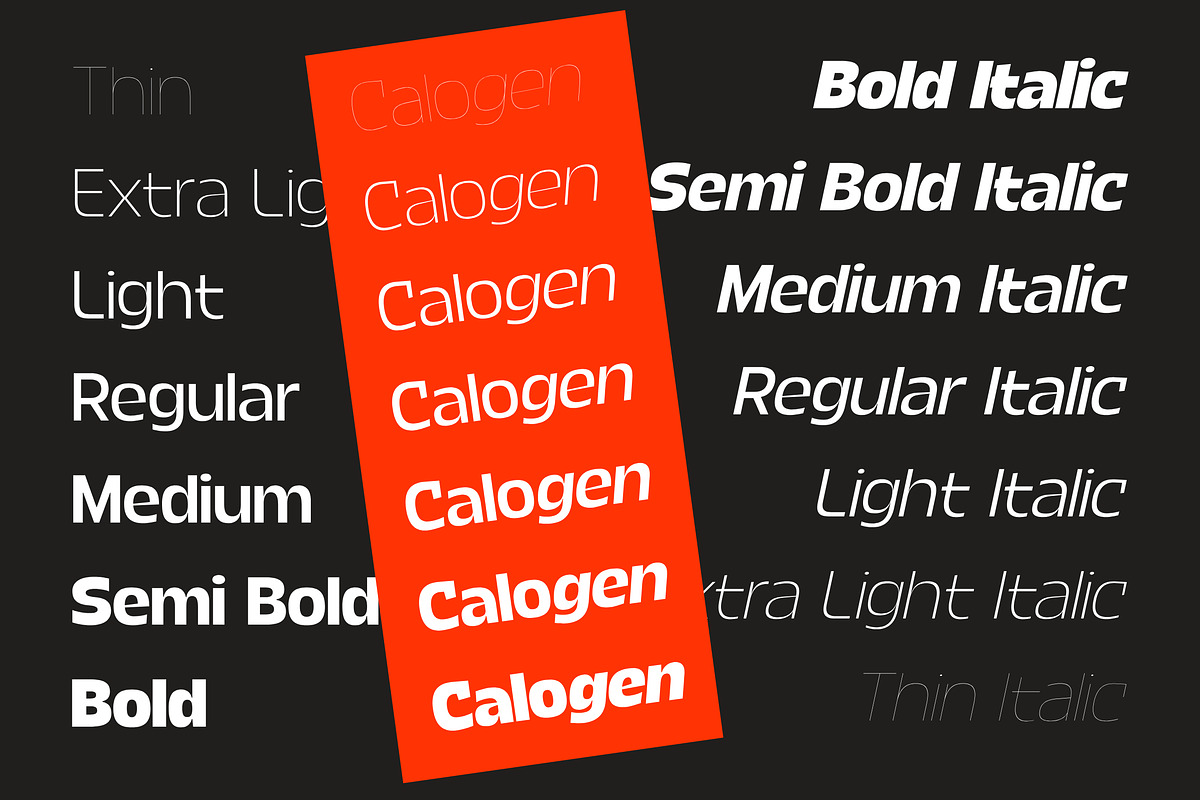 Calogen, a Sans Serif Font by Fargun Studio (Photo 2 of 15)