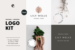Modern Logo Template Canva, a Branding & Logo Template by Erin Cassidy