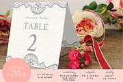 Table Place Card Template PC3004, a Card Template by Love Meets Paper (Thumbnail 1 of 2)