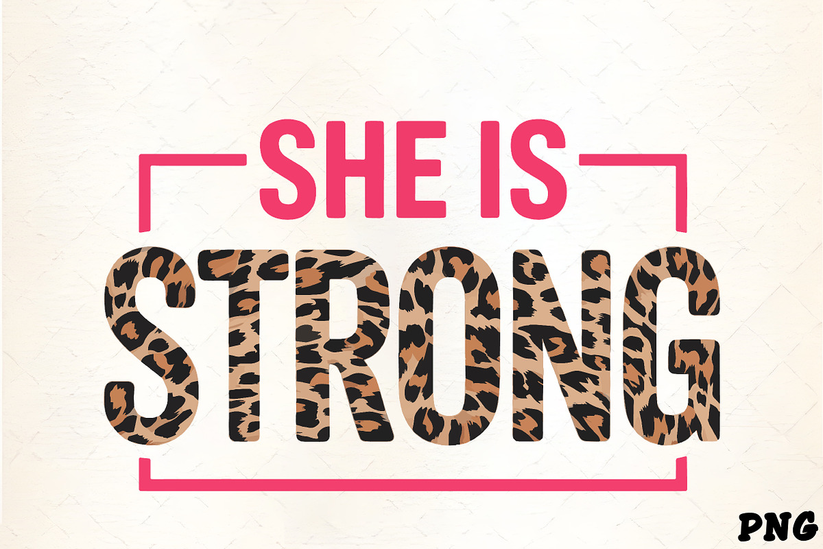 She is strong leopard print graphic, an Illustration by CrexoraLab (Photo 4 of 4)