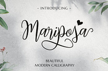 Mariposa Script Calligraphy