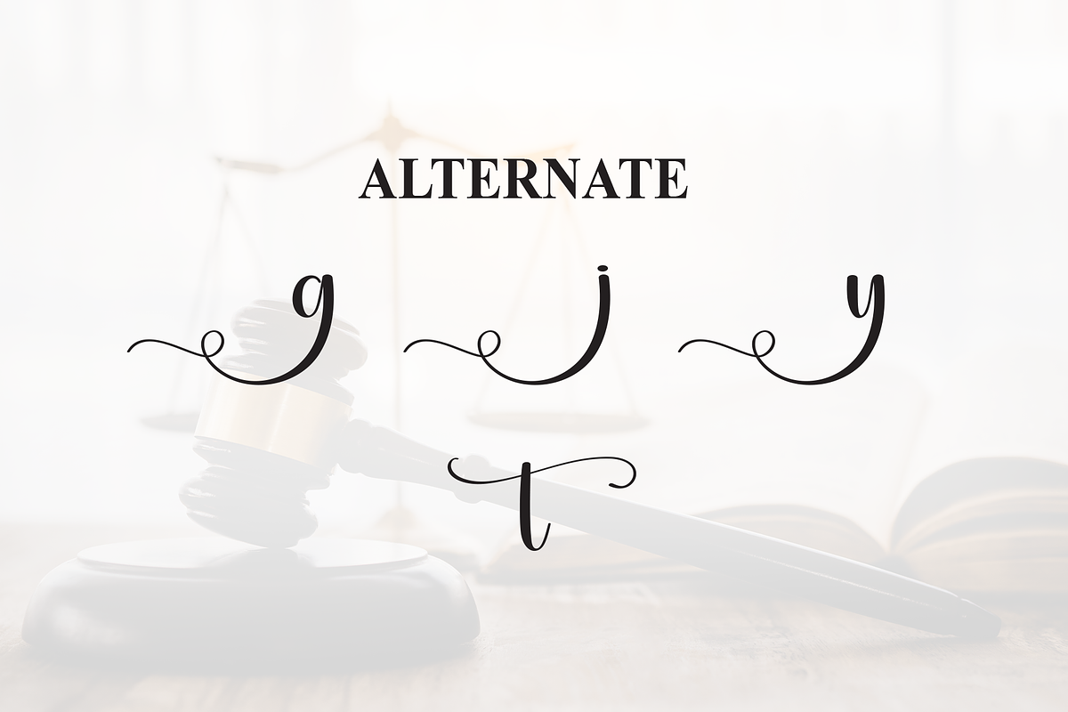Justify | Script Font, a Handwritten Font by Scratchones (Photo 8 of 9)