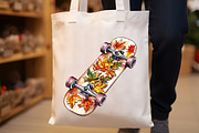 Watercolor Hip Hop Autumn Clipart, an Illustration by Rose Art (Thumbnail 5 of 7)