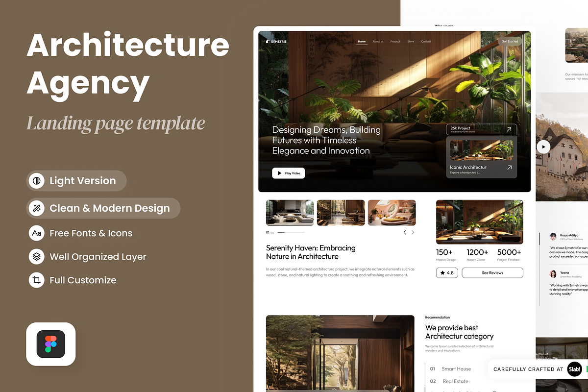 Architecture Agency Landing Page, a Landing Page Template by SLAB! Design (Photo 1 of 4)