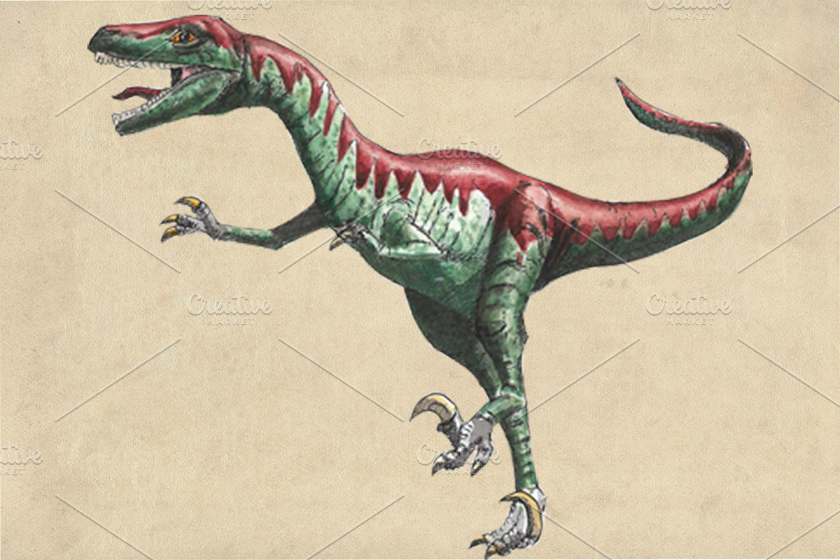 Dinosaurs Watercolor #1  Bundle, an Illustration by Doggy Days (Photo 8 of 14)