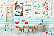 I love SEA - vector design kit, an Object Graphic by Olga Bonitas (Thumbnail 9 of 9)