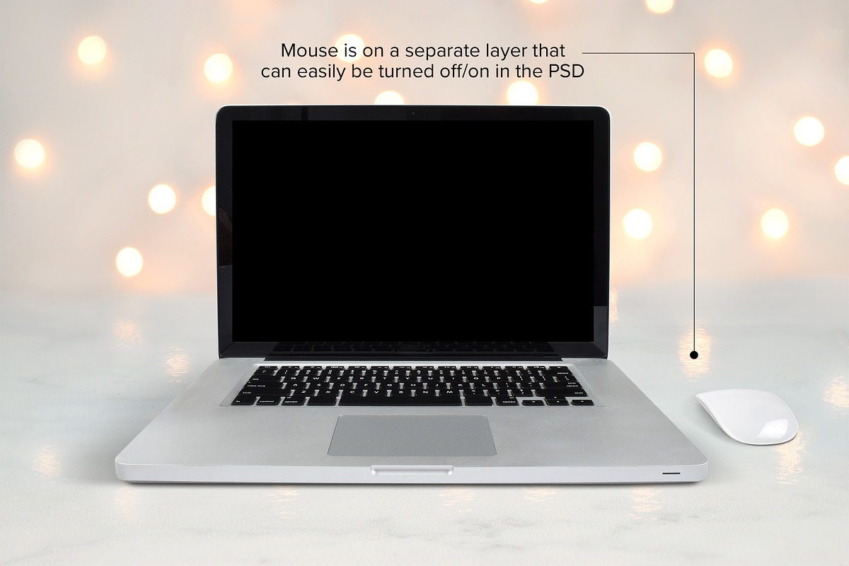 Computer Mockup - PSD, PNG & JPG, a Merchandise Mockup by MelissaBMockups (Photo 3 of 8)