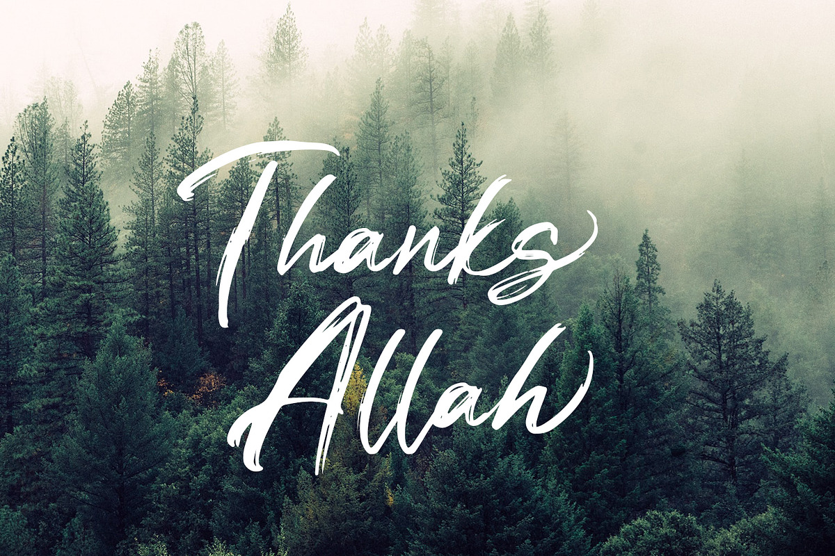 Bilal Brush Handwritten Font preview 2