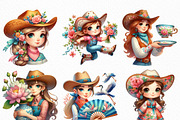 Cute Christmas Clipart Watercolor, an Illustration by Craft Nest (Thumbnail 5 of 6)