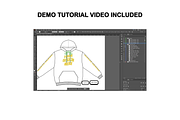 Basic Hoodie Vector Flat Mockup, a Hoody Mockup by Infinity Mockups (Thumbnail 8 of 9)